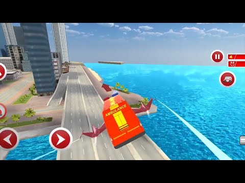 Flying Ambulance Rescue Emergency Drive Gameplay #01 Best Android iOS Gameplay