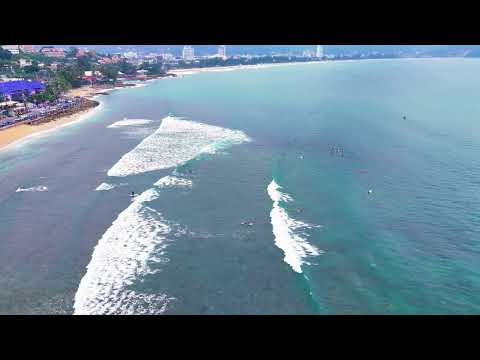 Surfing at batong beach Phuket Island Thailand