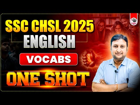 SSC CHSL VOCAB ONE SHOT | ENGLISH BY PSP SIR | PARMAR SSC