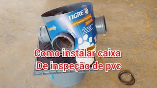 caixa de passagem,instalação em esgoto ativo