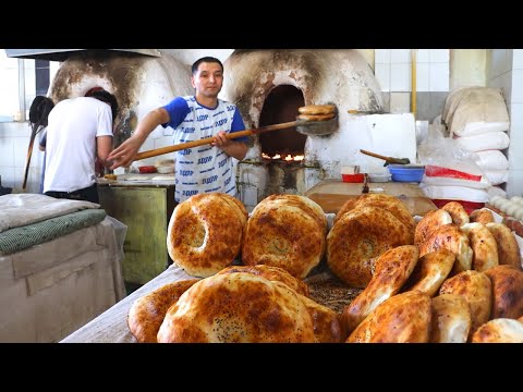 UZBEKISTAN! 15 000 loaves a day. How to make bread