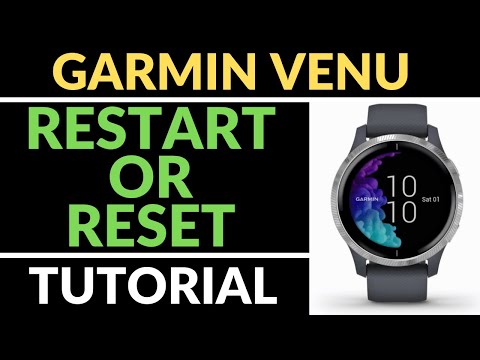 How to Restart or Reset Garmin Venu - Factory Reset Tutorial