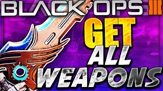 HOW TO GET ALL "NEW DLC WEAPONS" In Black Ops 3!  - HOW TO USE ALL "NEW GUNS" BO3 GET ALL DLC GUNS