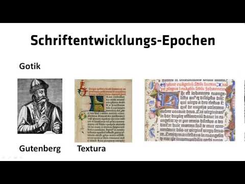 1.1.2.: Typografie - Stilepochen