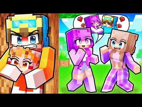 Going UNDERCOVER To SPY On My CRUSH In Minecraft!