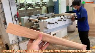 Máy Cnc 4 trục 16 dao kẹp phôi lật 180 độ gia công các loại chân bàn ghế