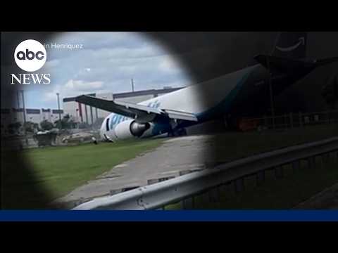 Amazon cargo plane crash fatalities were in van hit by jet