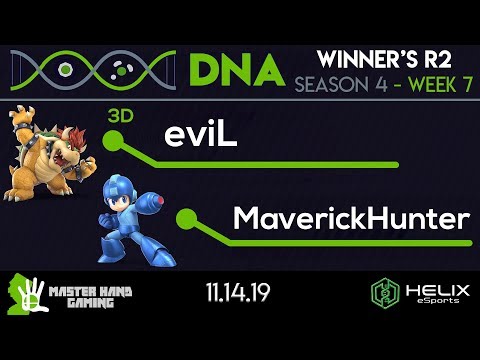 DNA S4:W7 - 3D | eviL (Bowser) Vs. MaverickHunter (Mega Man) - Winner's R2