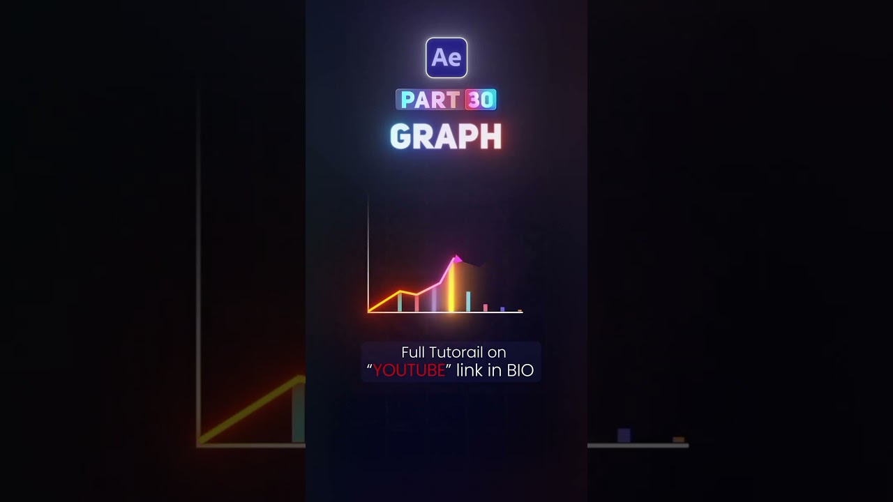 AE Part 30 | How to animate 'Graph Chart' in Adobe After Effect | #aftereffects #tutorial #graph