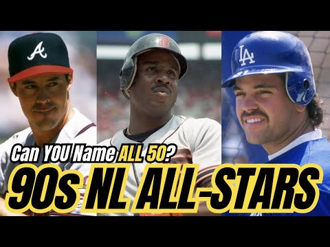 1990s NL All-Stars | Can You Name All 50? ⚾⭐ Baseball Trivia Quiz