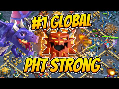 PHT STRONG #1 GLOBAL Dragon player in Clash of Clans | Legend Rank | Replays | Epic Gameplay