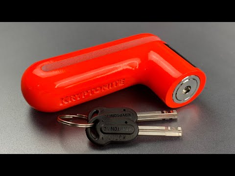 858】クリプトナイト「クリプトロック10-S」ディスクブレーキロックピックド ([858] Kryptonite “Kryptolok 10-S” Disc Brake Lock Picked)