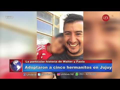 Adoptaron a cinco hermanitos en Jujuy