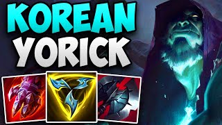 KOREAN CHALLENGER TOP LANER DOMINATES WITH YORICK! | CHALLENGER YORICK TOP GAMEPLAY | Patch 15.7 S15