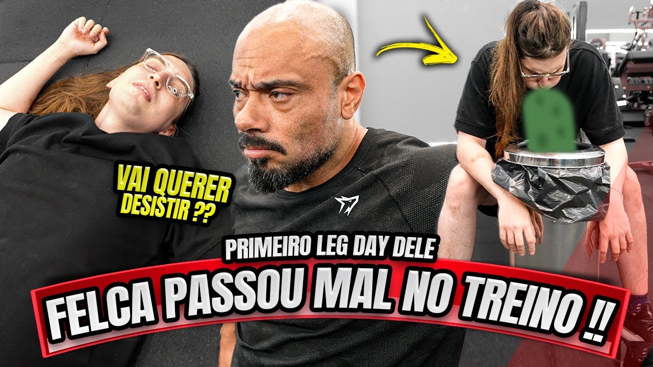 FELCA NÃO RESISTIU NO SEU PRIMEIRO LEG DAY - BALESTRIN ACABOU COM ELE !