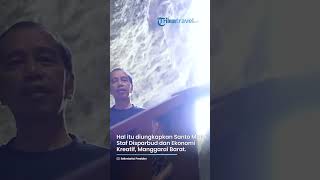 Takjub dengan Keindahannya, Jokowi & Jan Ethes Jalan Jongkok saat Susuri Gua Batu Cermin Labuan Bajo