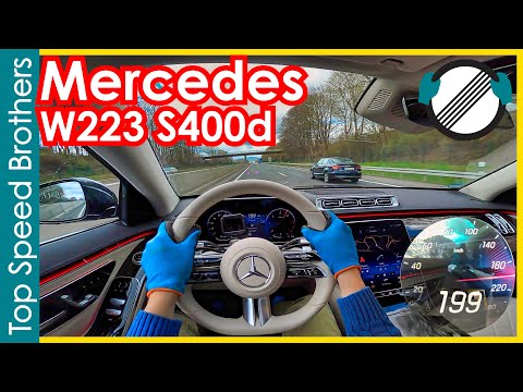 Mercedes Benz W223 S400d 4MATIC (2021) AUTOBAHN POV TOP SPEED 🚀 #TopSpeedBrothers