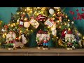 Kerstboompjes op clip - set van 4