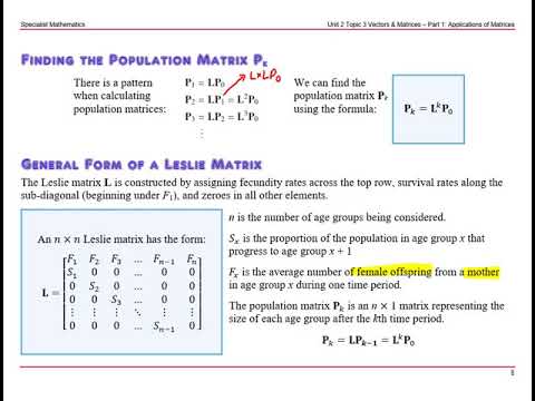 Leslie Matrices Part 2