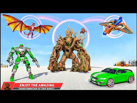 Dragon Robot Tree Blue Robot Transform Games 2022 - iOS Android Gameplay