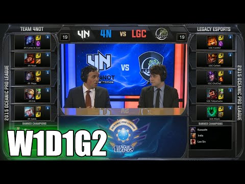 Team 4NOT vs Legacy eSports | 2015 Oceanic Pro League Spring 2015 W1D1 | 4N vs LGC W1D1G2
