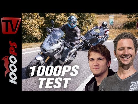 1000PS Test - Honda X-ADV vs. Yamaha TMAX SX - Kampf der Roller-Titanen