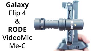 Video thumbnail for Samsung Galaxy Z Flip 4 & RODE VideoMic Me-C USB-C External Vlogging Microphone by David “DEVO” Harry
