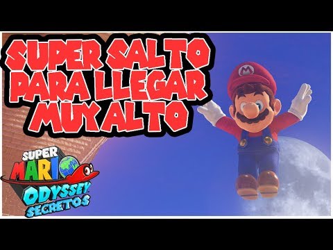 Secretos y Trucos Super Mario Odyssey #6 - Super salto para llegar MUY alto