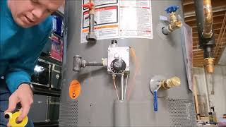 Episode 4 | Water Heater Replacement | Connecting the new water heater, gas line, and filling it up