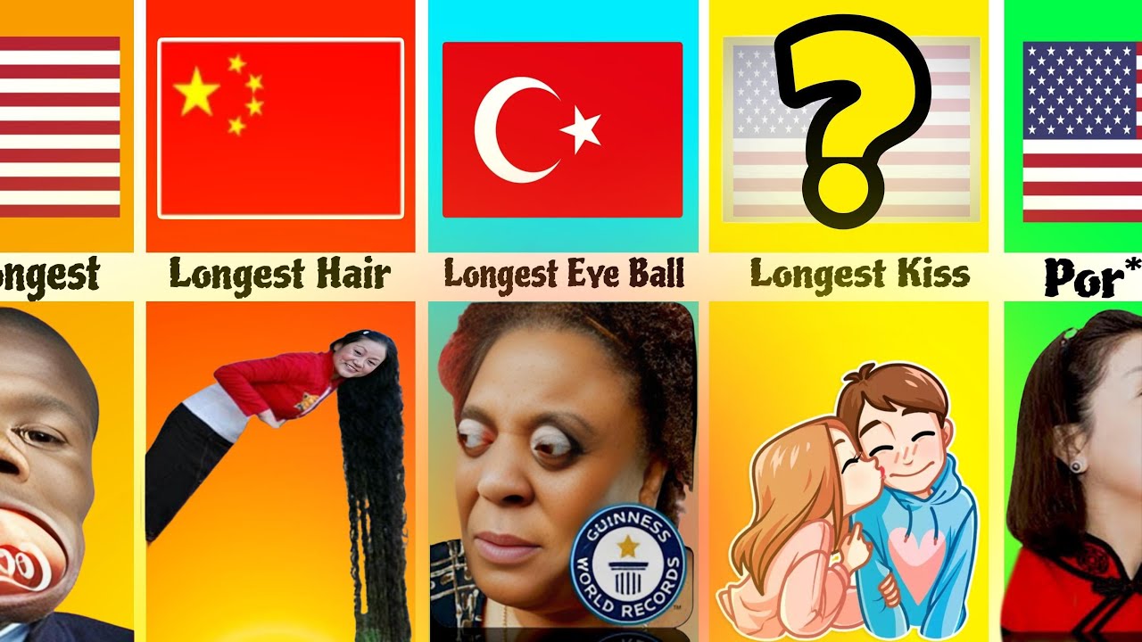 World Records From Different Countries - Different Countries from world Recode