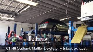 H6 Subaru Outback LLBean Muffler Delete