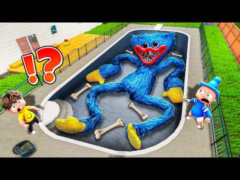 We Found HUGGY WUGGY in Our Daddy's Pool... (Who's Your Daddy)