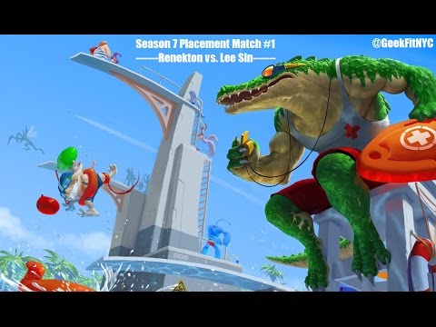 Season 7 Placement Match # 1 - Renekton vs. Lee Sin Top Lane