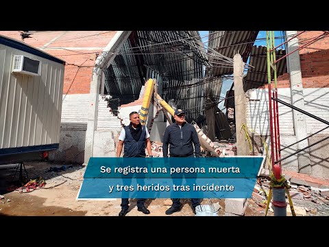 Colapsa techo de bodega en Pantaco, Azcapotzalco