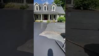 Sealcoating a driveway