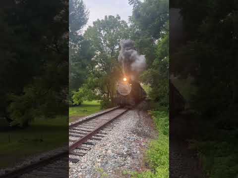 Wilmington and Western’s steam train attempts the hill up to Hockessin, DE #steamengine #steamtrain