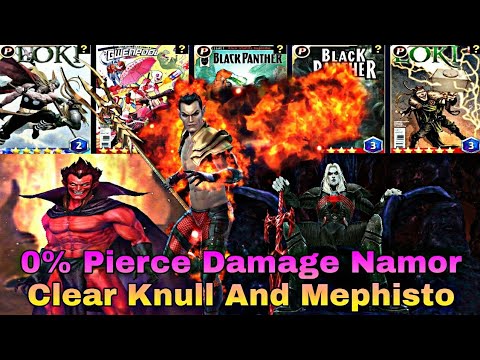 100 Biometrics From Coupon | 0% Pierce Damage Namor Clear knull and mephisto - Marvel Future Fight