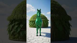 Horse and woman have beautiful home Zebra saves his zebra cub 😭 #ai #horse #woman #home