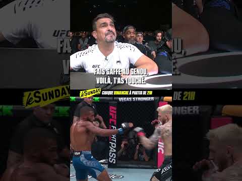 🤩🇫🇷 La réaction du coin de Salahdine Parnasse au moment du TKO sur Dan Hooker !
