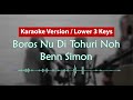 Lower Key / Karaoke Version - Boros Nu Di Tohuri Noh (Benn Simon)