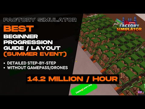 BEST Beginner Summer Event Layout Factory Simulator Roblox!