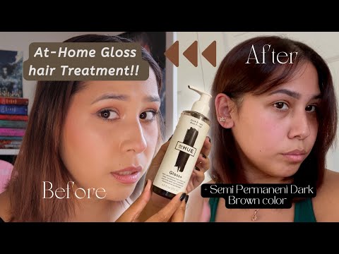 AT-HOME HAIR GLOSS TREATMENT + semi-permanent color |...