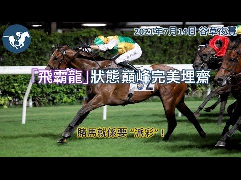 香港賽馬 | 谷草夜賽 2021年7月14日 | 派彩馬 | 第9場 4號 飛霸龍