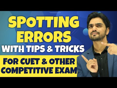 Error Detection And Correction | Spotting Errors | Rules/Concepts/English | Error Detection In Hindi