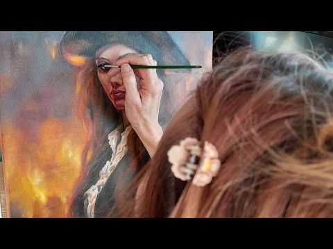 фото картина маслом на холсте. 0