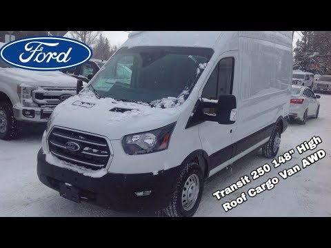 2020 Ford Transit 250 148" High Roof Cargo Van AWD: Start Up, Exterior, Interior & Full Review