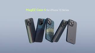 PITAKA MagEZ 4 Apple iPhone 15 Pro Hoesje 600D Ultra Dun MagSafe Zwart Hoesjes