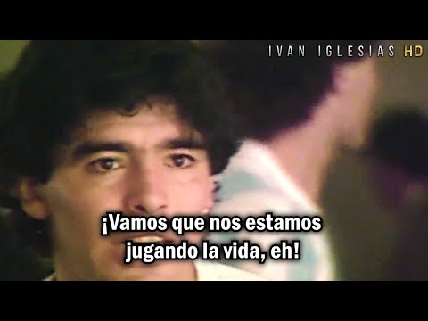 La arenga de Maradona contra Alemania (1986)