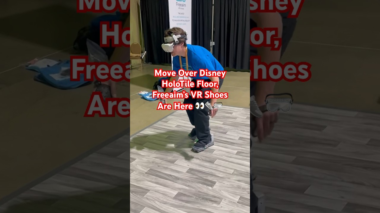 First Look at Freeaim’s VR Shoes at Augmented World Expo