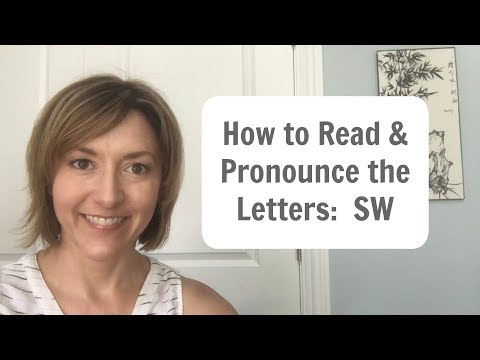 How to Read and Pronounce the letters SW as S in sword (silent letter) or SW in swing, swipe, swish